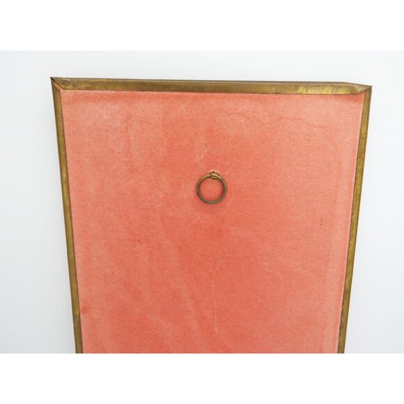 Pair of Vintage MCM Elpec England Embossed Gold Floral Wall Plaques - Picture 11 of 11